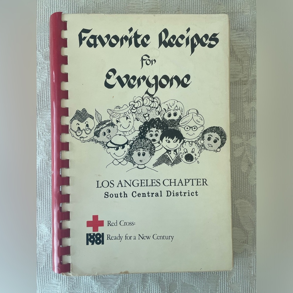 cookbook Red Cross recipe book